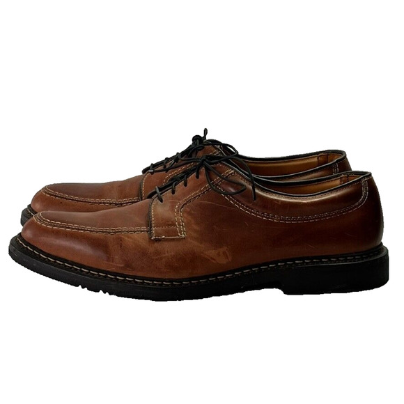 Allen Edmonds Oxford Men's Wilbert Size 11.5 C Split Toe Comfort Shoe Brown USA - Picture 2 of 12